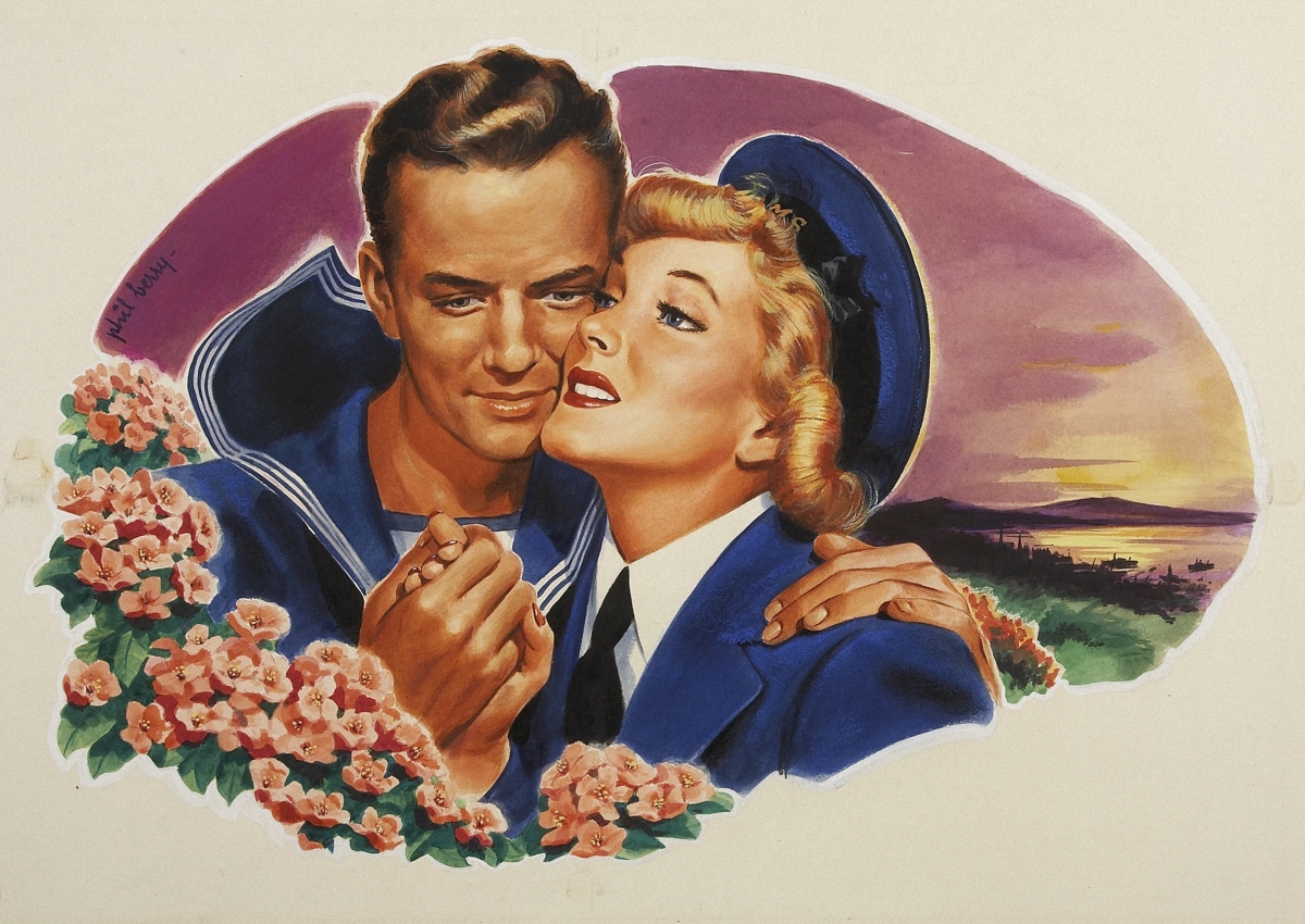 Romance Illustration by Phil Berry, 1940's